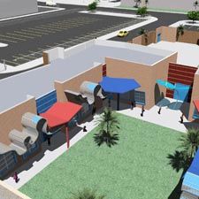 Manch Courtyard Aerial