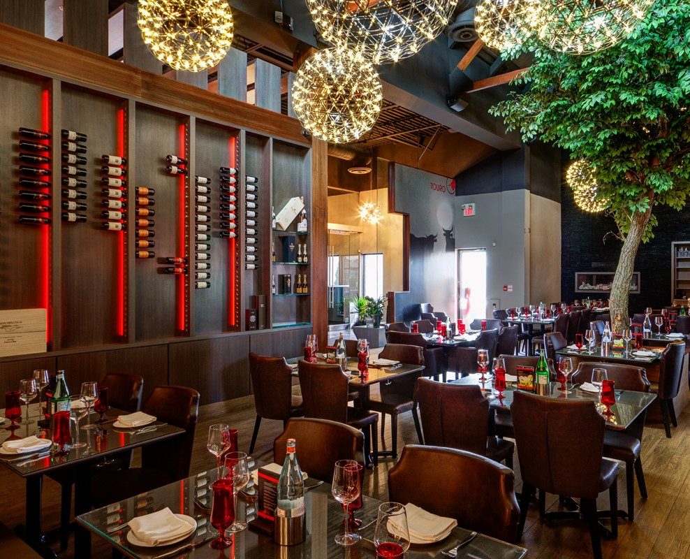 Nelore dining room and wine wall